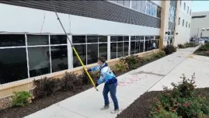 Commercial exterior soft washing and cleaning